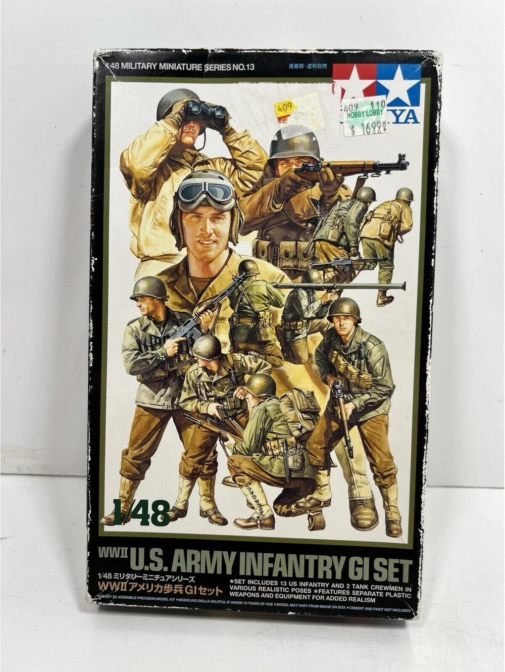 Tamiya 1/48 WWII U.S. Army Infantry GI Set Item No 32513